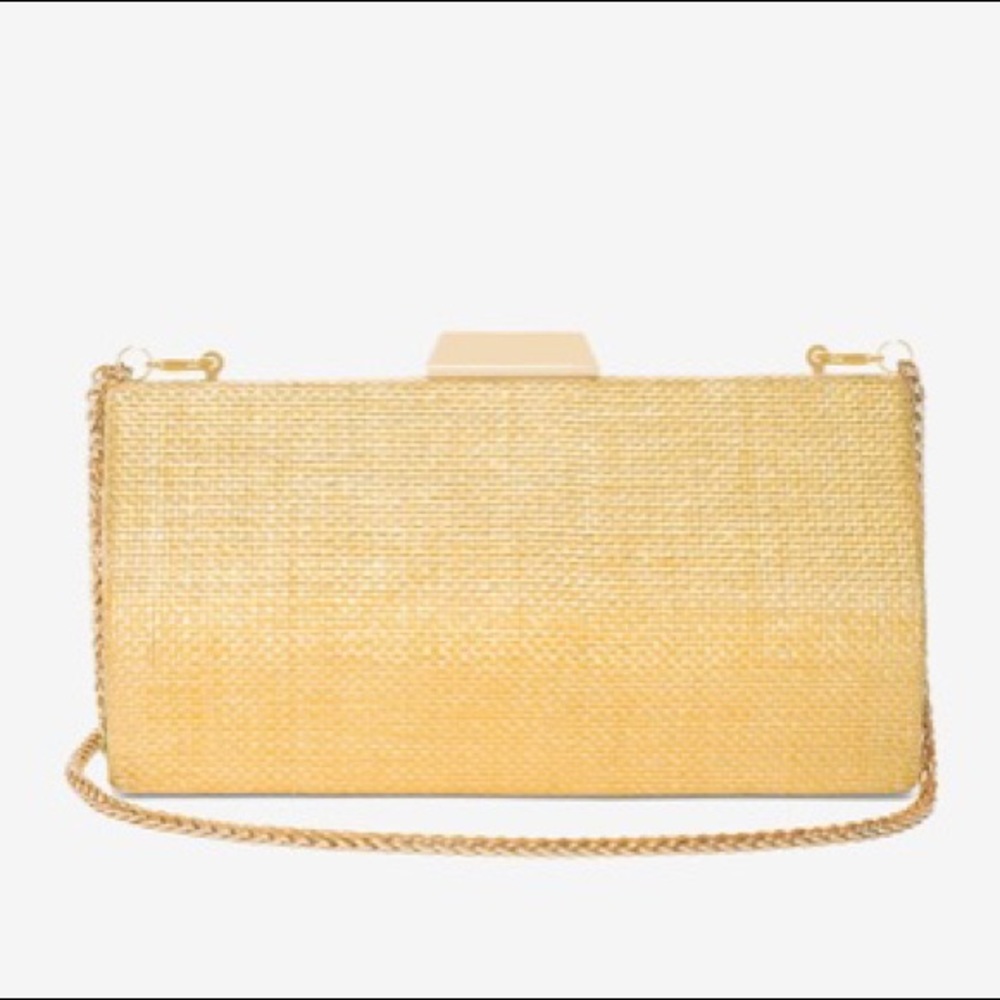 Brand New Black House White Market Woven Box Bag